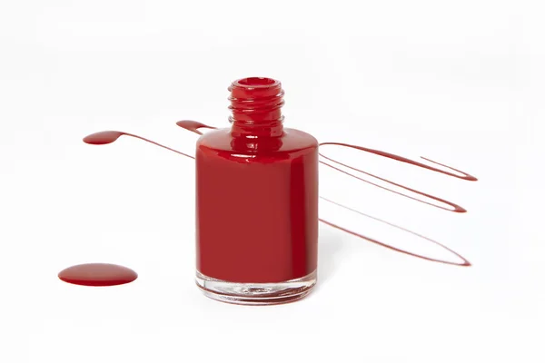 Vernis à ongles rouge — Photo