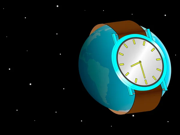 Ілюстрація земної години — стоковий вектор