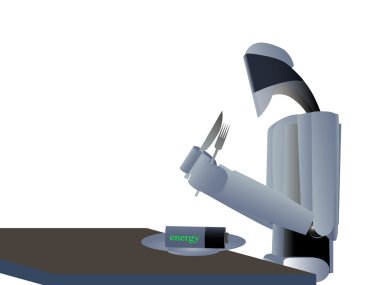 Robot pil yiyor