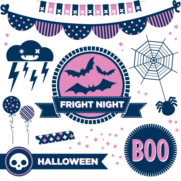 Hallowen clipart kümesi