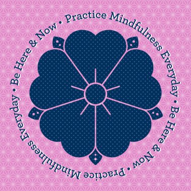 Mindfulness poster - Nature inspired clipart