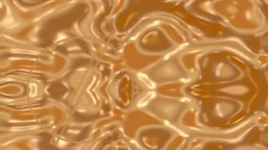 Görsel İçerik İçin Pürüzsüz Altın Soyut Hareket Oluşturuluyor