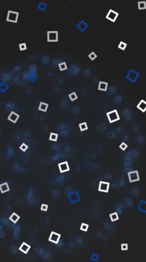 Geometrik Kareler Karanlık Gradyan Arkaplanı Üzerinde İlerlerken Görüntüleniyor