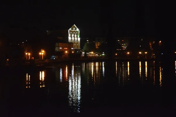 晚上在佐治亚的中心 — 图库照片