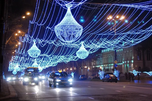 Το βράδυ στο κέντρο της πόλης της γεωργίας — Φωτογραφία Αρχείου