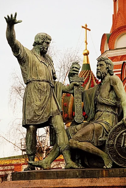 Пам'ятник князю Пожарському — стокове фото