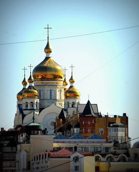 Catedral em Khabarovsk Rússia . — Fotografia de Stock