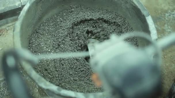 Змішувача цемент — стокове відео