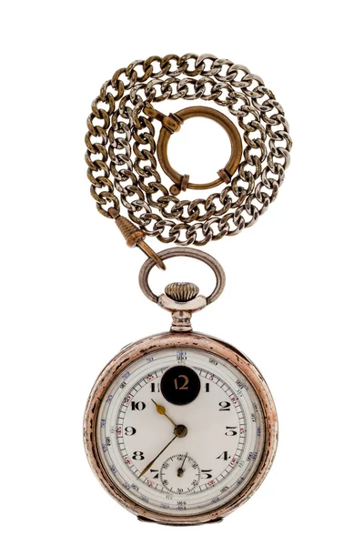 Antieke gouden pocket watch een keten. — Stockfoto