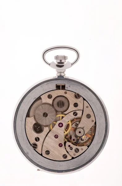 El interior de un reloj de bolsillo . — Foto de Stock