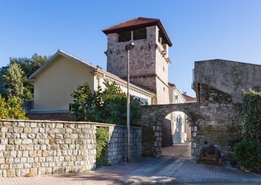 Medieval summer house of the Buca family. Tivat city. Montenegro clipart