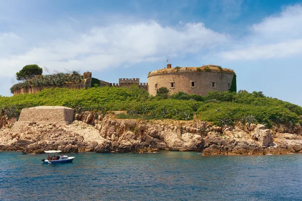 Eski Avusturya-Macaristan fort Mamula. Monntenegro