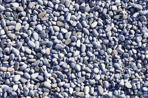 Gray Pebbles Beach Background — Stock Photo, Image