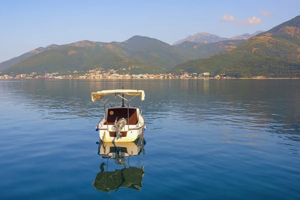 Summer Mediterranean Landscape Montenegro Adriatic Sea View Kotor Bay Tivat — Stock Photo, Image