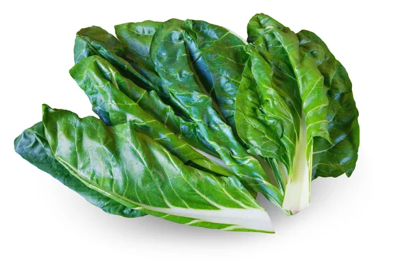 Balkan Cuisine Blitva Chard Leaves Leafy Vegetables Isolated White — Stock Photo, Image