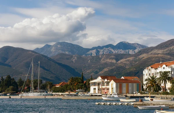 Falu Seljanovo. Öböl, Kotor, Montenegro — Stock Fotó