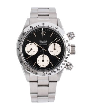 Rolex Daytona el yapımı saat, 1972, referans 6265, siyah kadranlı çelik kasa. Milan mı? İtalya, 18 Nisan 2025