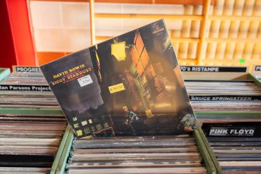 The Rise and Fall of Ziggy Stardust and the Spiders from Mars, İngiliz şarkıcı David Bowie 'nin 1972 yılında yayımlanan beşinci stüdyo albümüdür. Udine, İtalya. 26 Ekim 2025