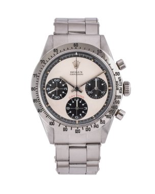 Rolex el yapımı kronograf, Paul Newman Daytona modeli, çelik çantalı 6262. Milan mı? İtalya 1 Eylül 2025