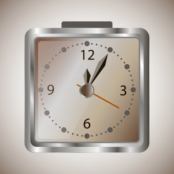 Metal alarm clock with time — Stock Photo, Image