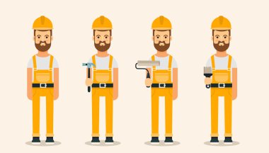 İnşaatçılar farklı nesnelerle