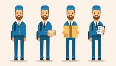 Farklı nesneleri tutan posta dağıtıcıları