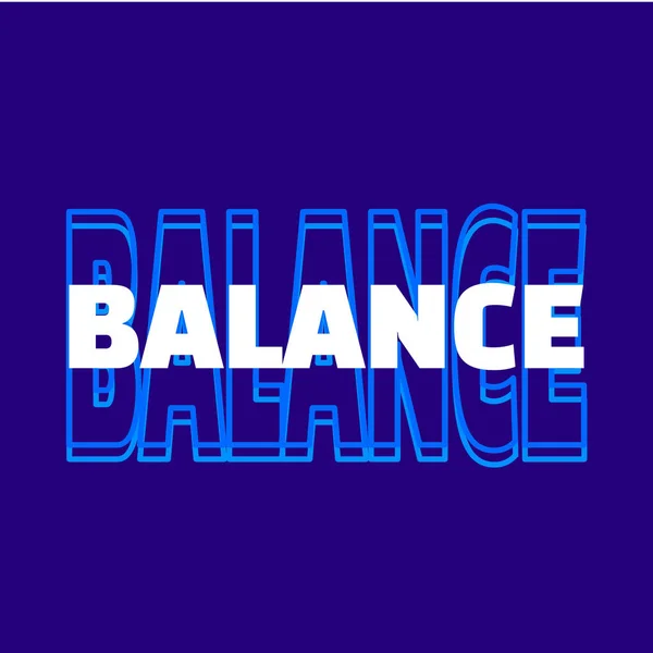 Balance typography design for Tshirt with clean outline and soft color, creating a calm and motivational vibe for daily fashion