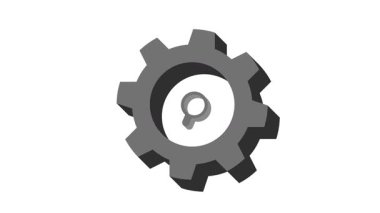 Dönen dişli animasyonu, iş akışını, teknolojiyi, yeniliği ve endüstriyel veya teknik sistemdeki pürüzsüz hareketi sembolize eden hassas bir mekanik süreci gösterir..