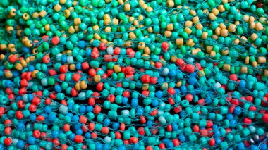 El yapımı kolyeler, yakın plan arkaplan resmi