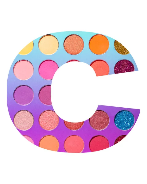 アルファベット文字C カラフルな円の背景 — ストック写真