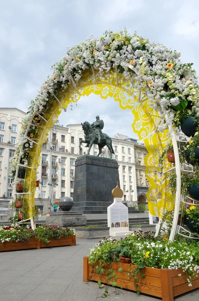 Monument au fondateur de Moscou Prince Iouri Dolgoruky, Moscou, Russie — Photo