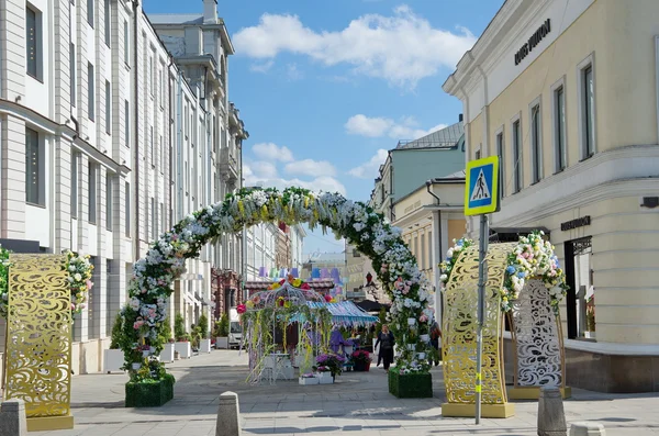 Stoleshnikov lane kutlama Paskalya, Moskova, Rusya Federasyonu