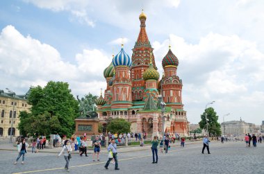 Fesleğen Tapınağı kutsal, Moskova, Rusya Federasyonu