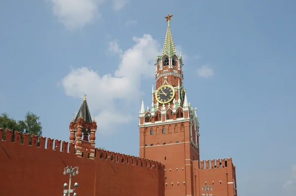 Spasskaya πύργο από το Κρεμλίνο της Μόσχας, Μόσχα, Ρωσία — Φωτογραφία Αρχείου
