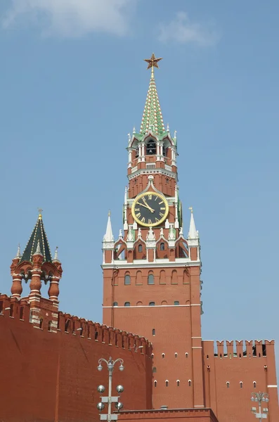 Der Spasskaja-Turm des Moskauer Kreml, Moskau, Russland — Stockfoto