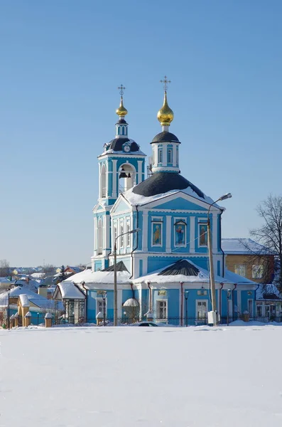 第一个使徒的教堂彼得和保罗在冬季的一天 Sergiev Posad 莫斯科地区 俄罗斯 — 图库照片