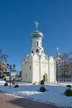 Kutsal Ruh 'un Çöküşü Kilisesi Kutsal Teslis St. Sergius Lavra' da. Sergiev Posad şehri. Rusya 'nın Altın Yüzüğü