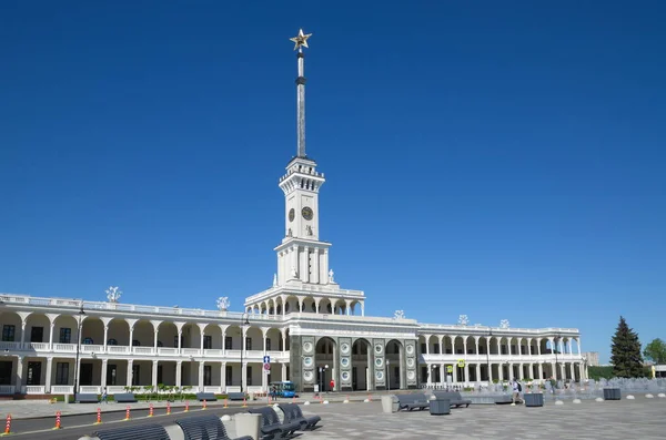 Moscou Rússia Junho 2021 Edifício Estação Rio Norte Após Restauração — Fotografia de Stock