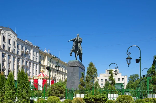 Moscou Rússia Junho 2021 Monumento Fundador Cidade Moscou Príncipe Yuri — Fotografia de Stock