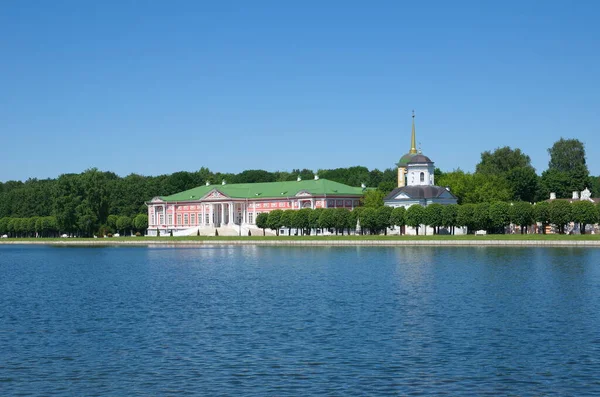 Moskau Russland Juni 2021 Sommerblick Auf Das Anwesen Kuskovo Und — Stockfoto