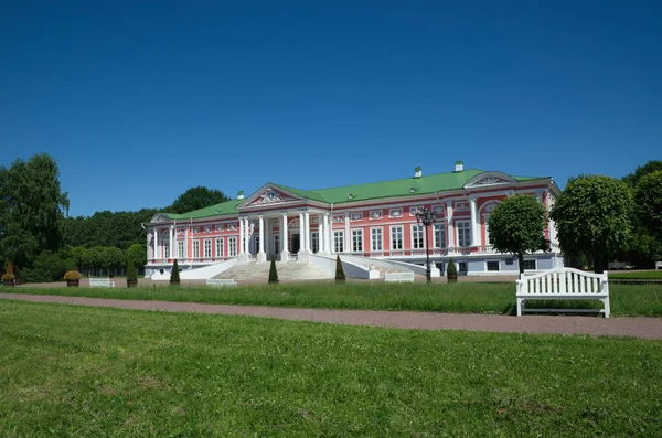 Moscou Rússia Junho 2021 Vista Verão Palácio Conde Sheremetev Kuskovo — Fotografia de Stock