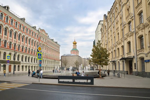 Moskva Rusko Září 2021 Pohled Náměstí — Stock fotografie