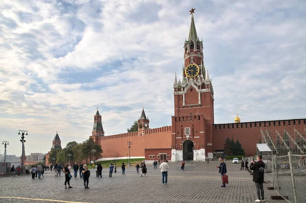 Moscú Rusia Septiembre 2021 Plaza Roja Las Torres Del Kremlin Fotos De Stock Sin Royalties Gratis