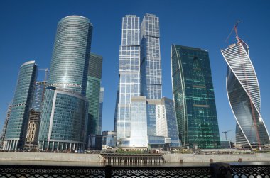 Moscow, Rusya Federasyonu - 29 Ekim. İş Merkezi Moskova-şehir.