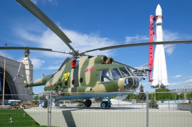 Moskova, Rusya - 20 Mayıs. Helikopter Mi-8t Enea.