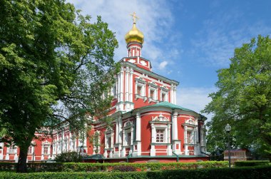 Moskova, Rusya. Novodevichy Manastırı. Smolensky Katedrali.