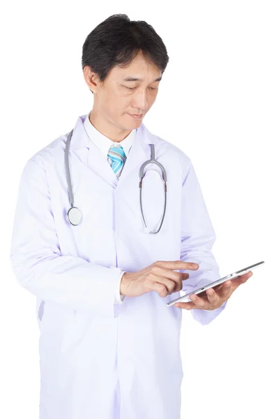 Doktor giyen Beyaz önlük