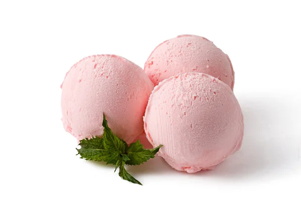 Goma de bolha rosa colheres de sorvete — Fotografia de Stock