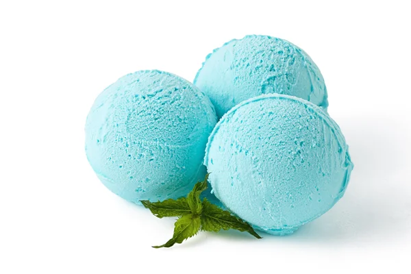 Goma de bolha azul colheres de sorvete — Fotografia de Stock