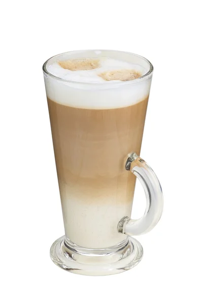 Cappuccino dans une grande tasse avec mousse de lait — Photo